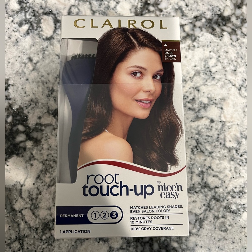 Hair color root touch up! Quick fix and easy to use. Great results! Dark brown. - Picture 2 of 4